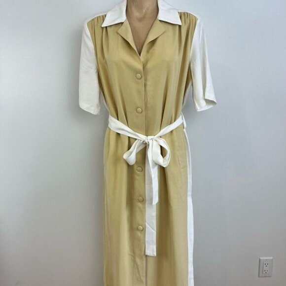 New Sabina Musayev Women’s Small Perry Raffia Button Down Belted Maxi Dress NWT - Picture 1 of 13